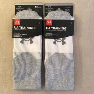 2 pairs Under Armour crew socks